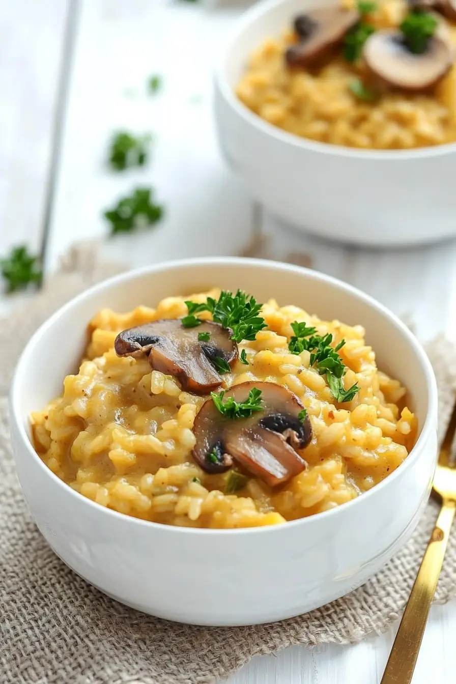 Easy Leek and Mushroom Risotto