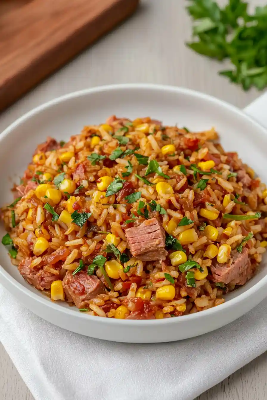 Savory Corned Beef and Rice