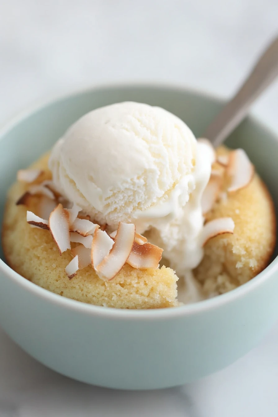 Healthy Keto Coconut Flour Mug Cake