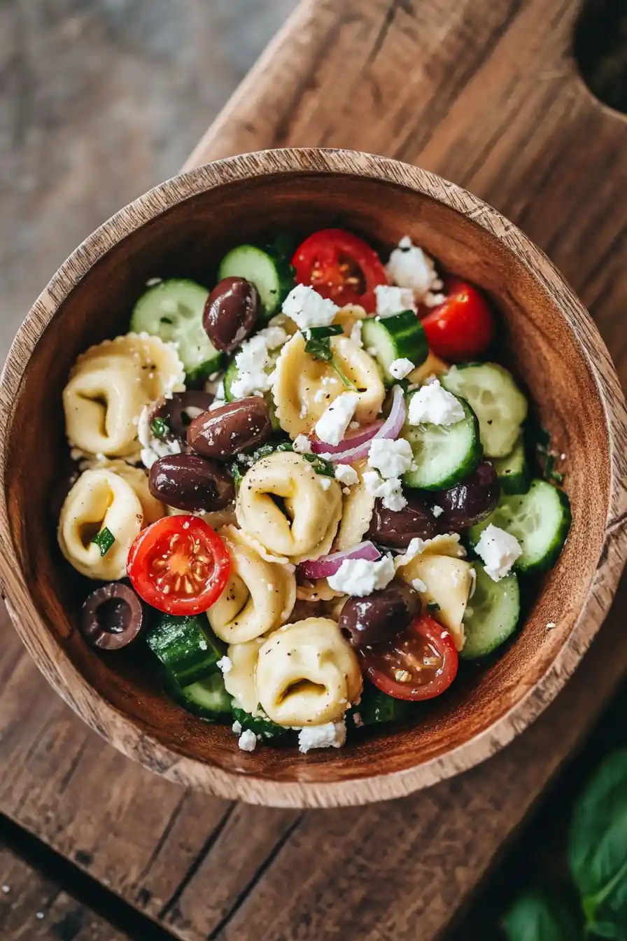 Zesty Greek Tortellini Salad