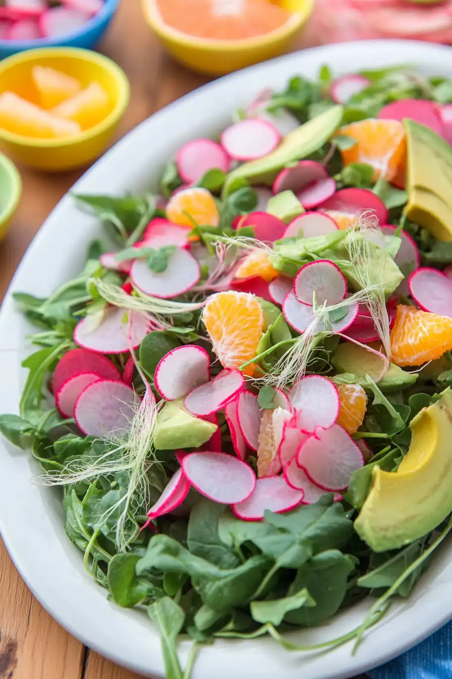 Tasty Spring Salad with Radishes