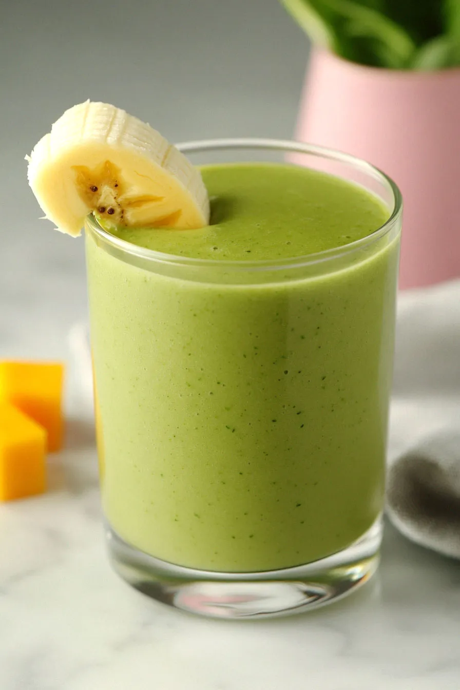 Healthy Mango Spinach Green Smoothie