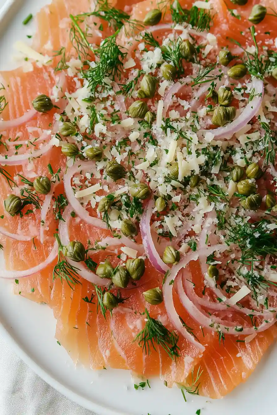 Elegant Smoked Salmon with Capers Dish