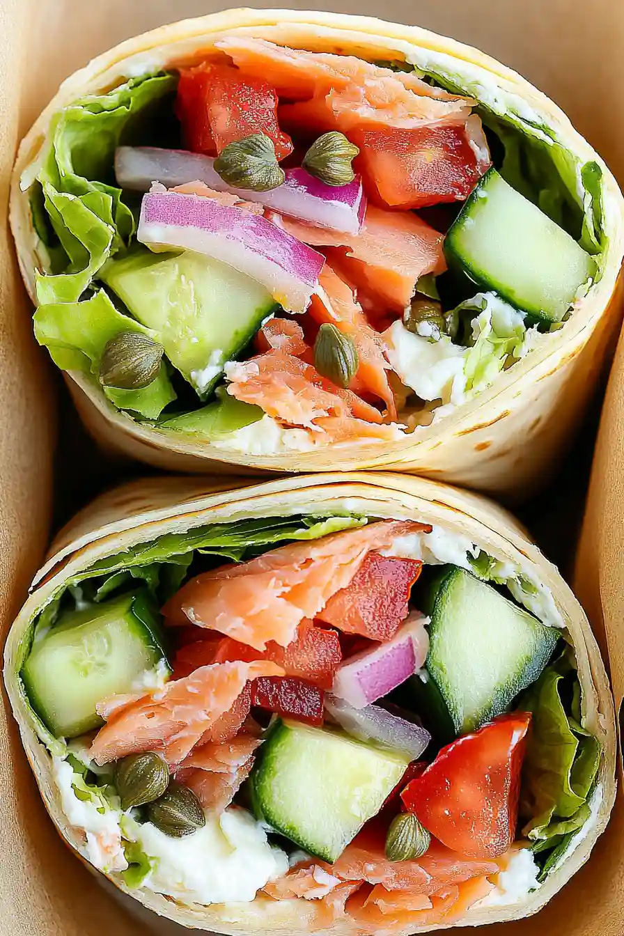 Fluffy Smoked Salmon Wrap