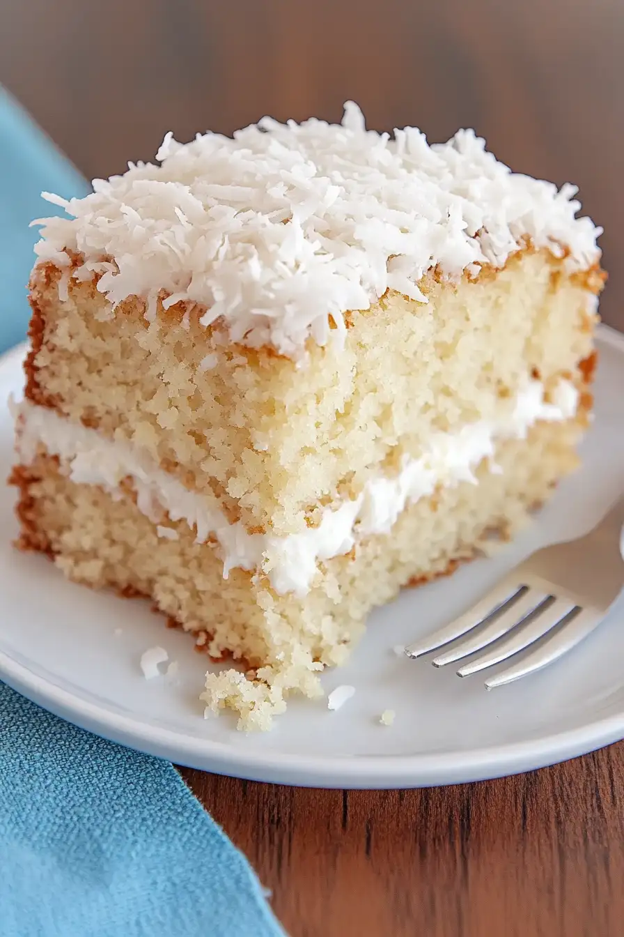 Tasty Old-Fashioned Coconut Cake
