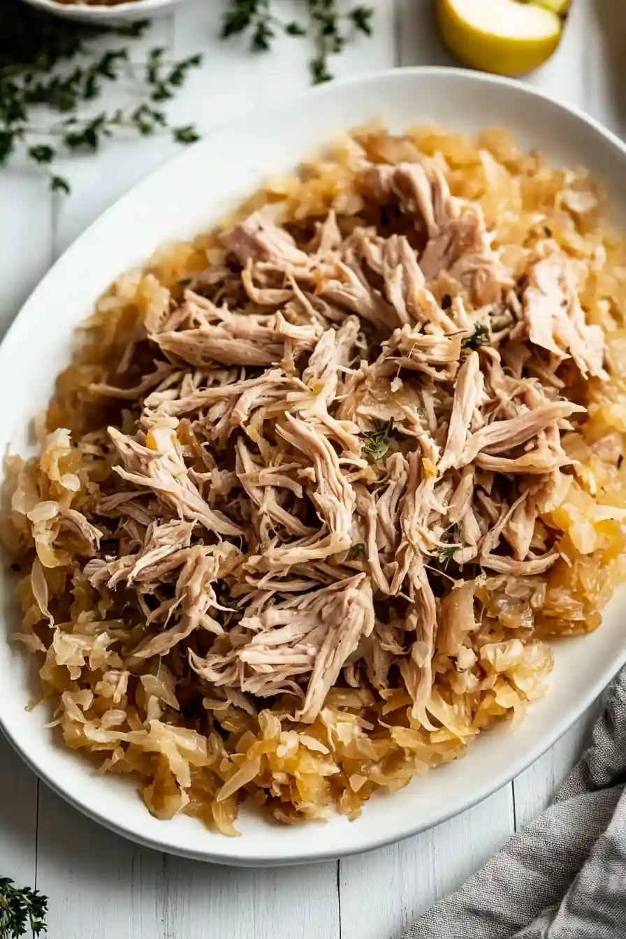 Savory Pork Shoulder with Sauerkraut
