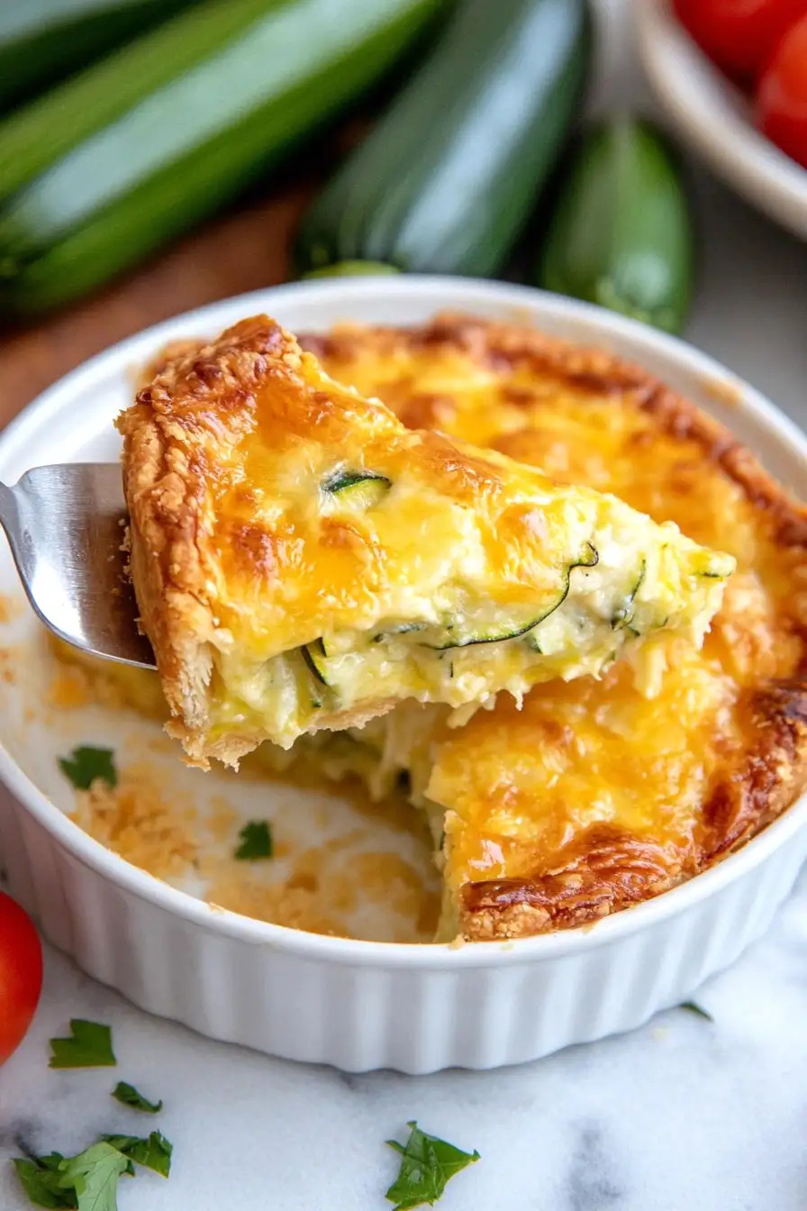 Simple Bisquick Zucchini Pie