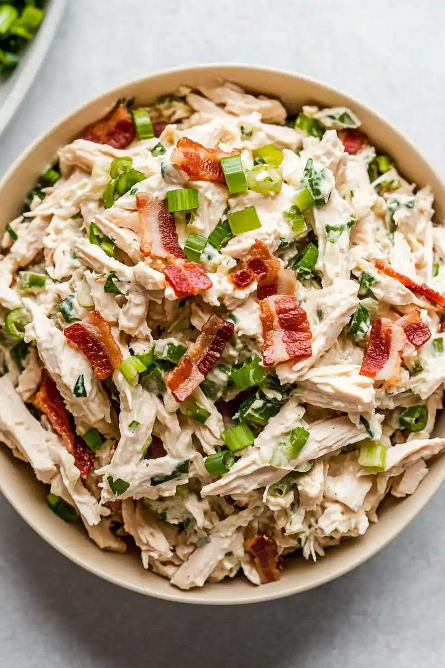 Quick Jalapeno Popper Chicken Salad