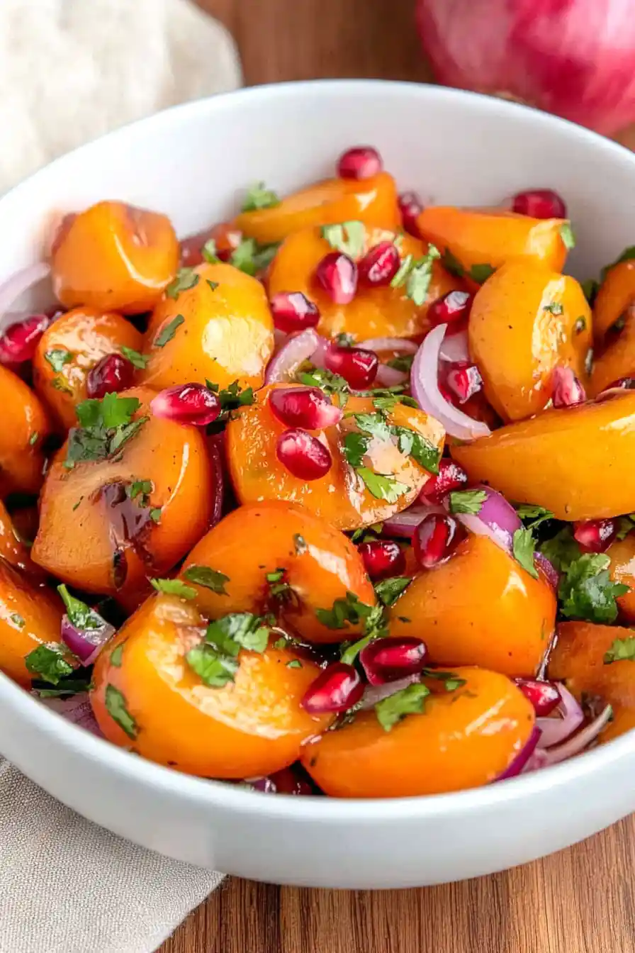 Zesty Persimmon and Pomegranate Salad