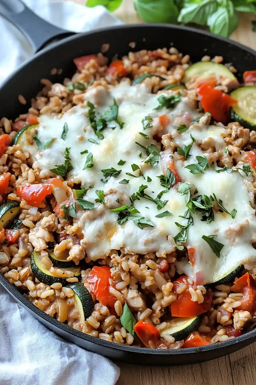 Quick Farro with Chicken