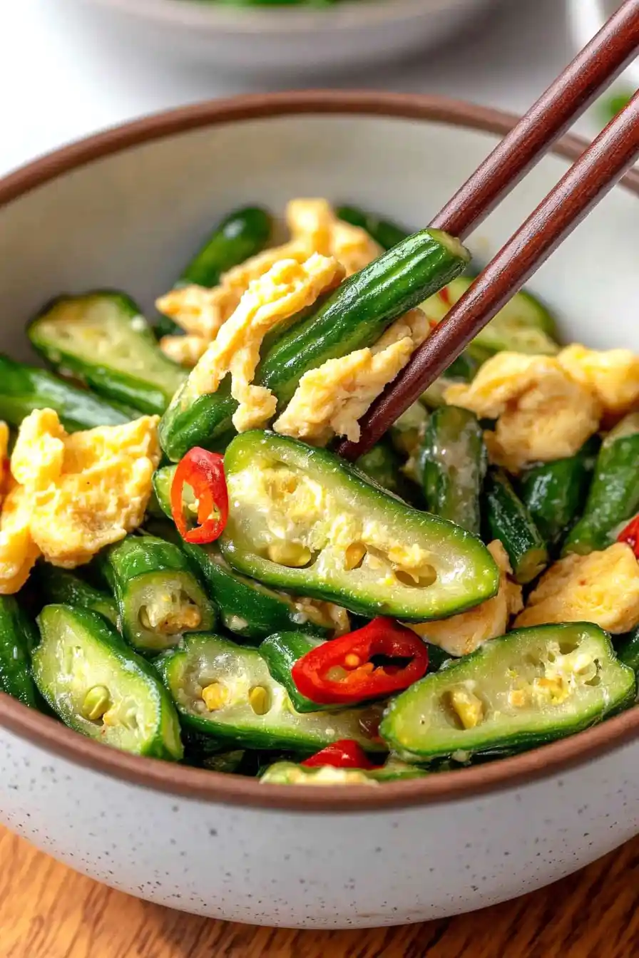 Easy Okra and Egg Recipe