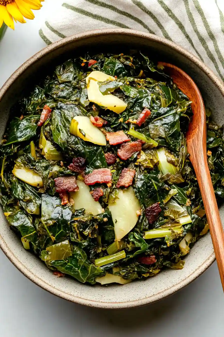 Quick Turnip and Collard Greens