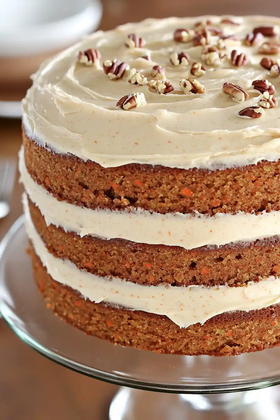 Rich Carrot Cake Without Pineapple Recipe