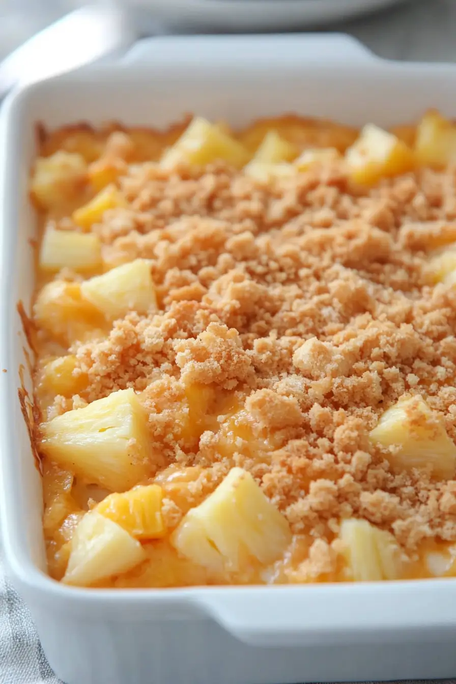 Creamy Easter Pineapple Cheese Casserole