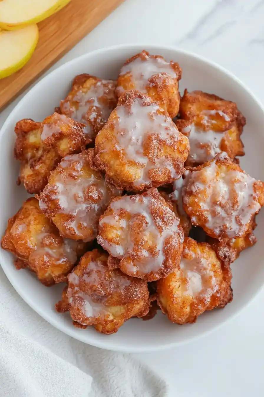 Crispy Sourdough Discard Apple Fritters