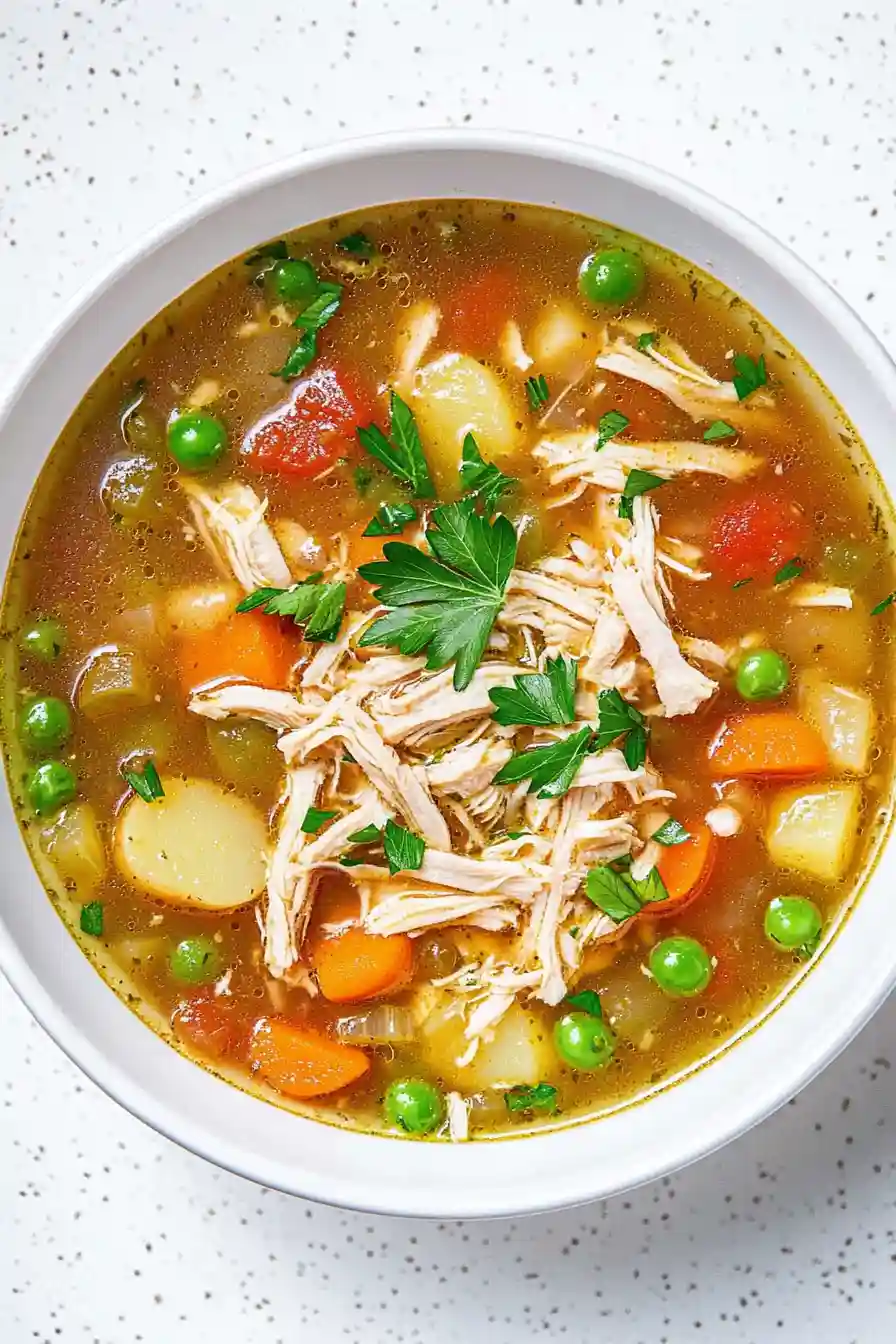 Savory Instant Pot Chicken and Vegetable Soup
