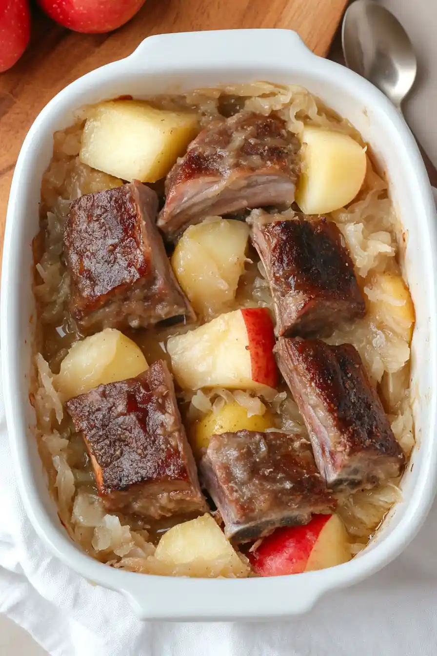 Delicious Spareribs and Sauerkraut