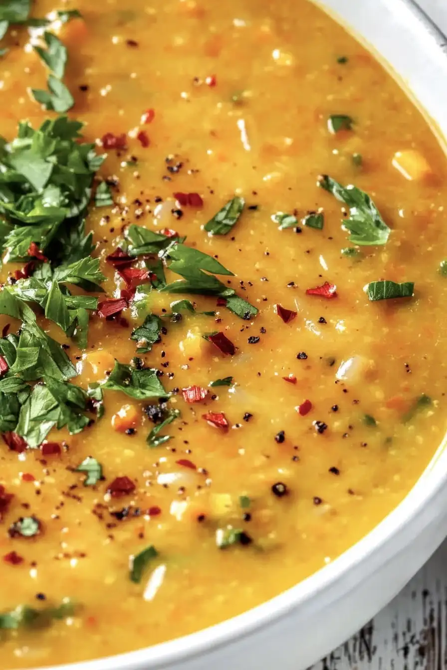 Quick Lentil and Leek Soup