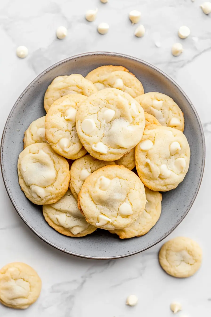Melt-in-Your-Mouth Lemon White Chocolate Chip Cookies