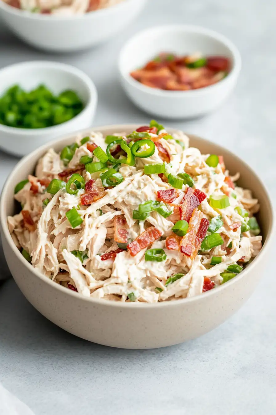 Quick Jalapeno Popper Chicken Salad