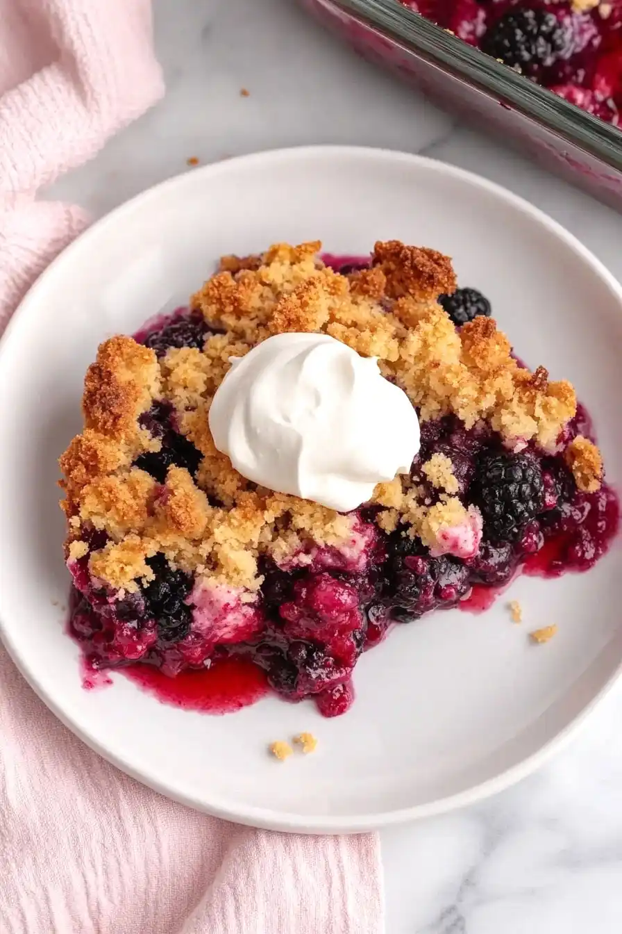 Delicious Keto Berry Dump Cake