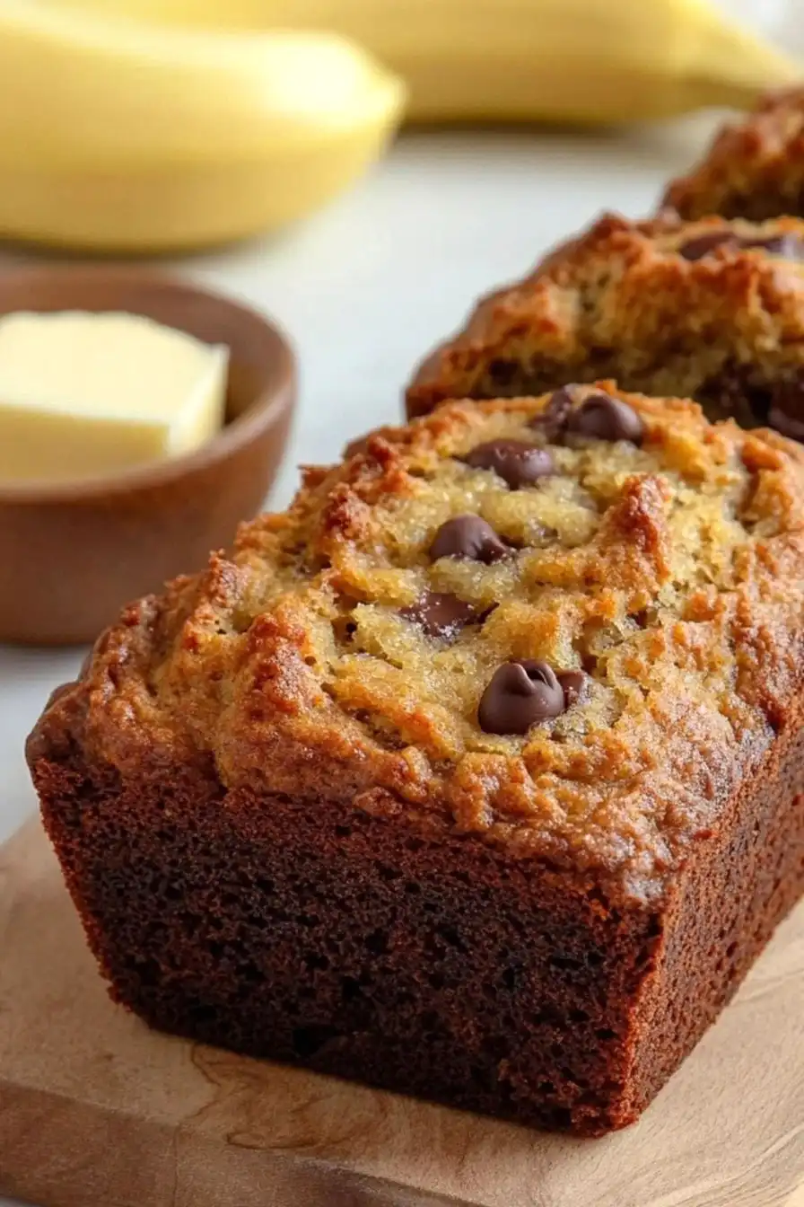 Fluffy Mini Banana Bread Loaves