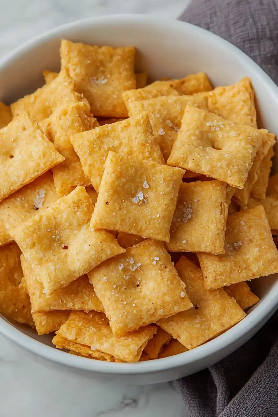 Gourmet Sourdough Discard Cheese Crackers