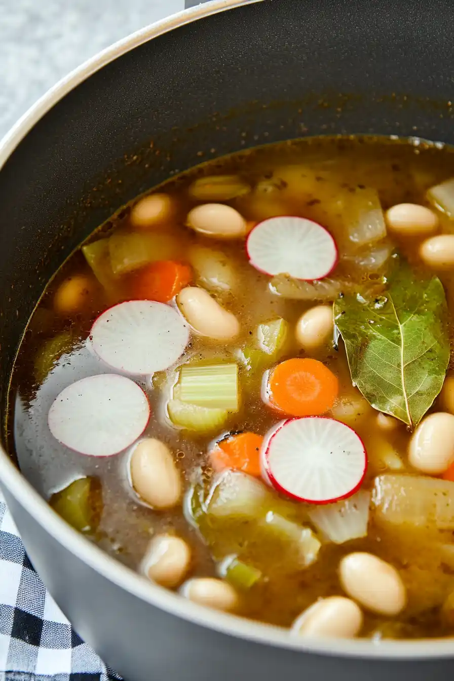 Delicious Radish Veggie Soup