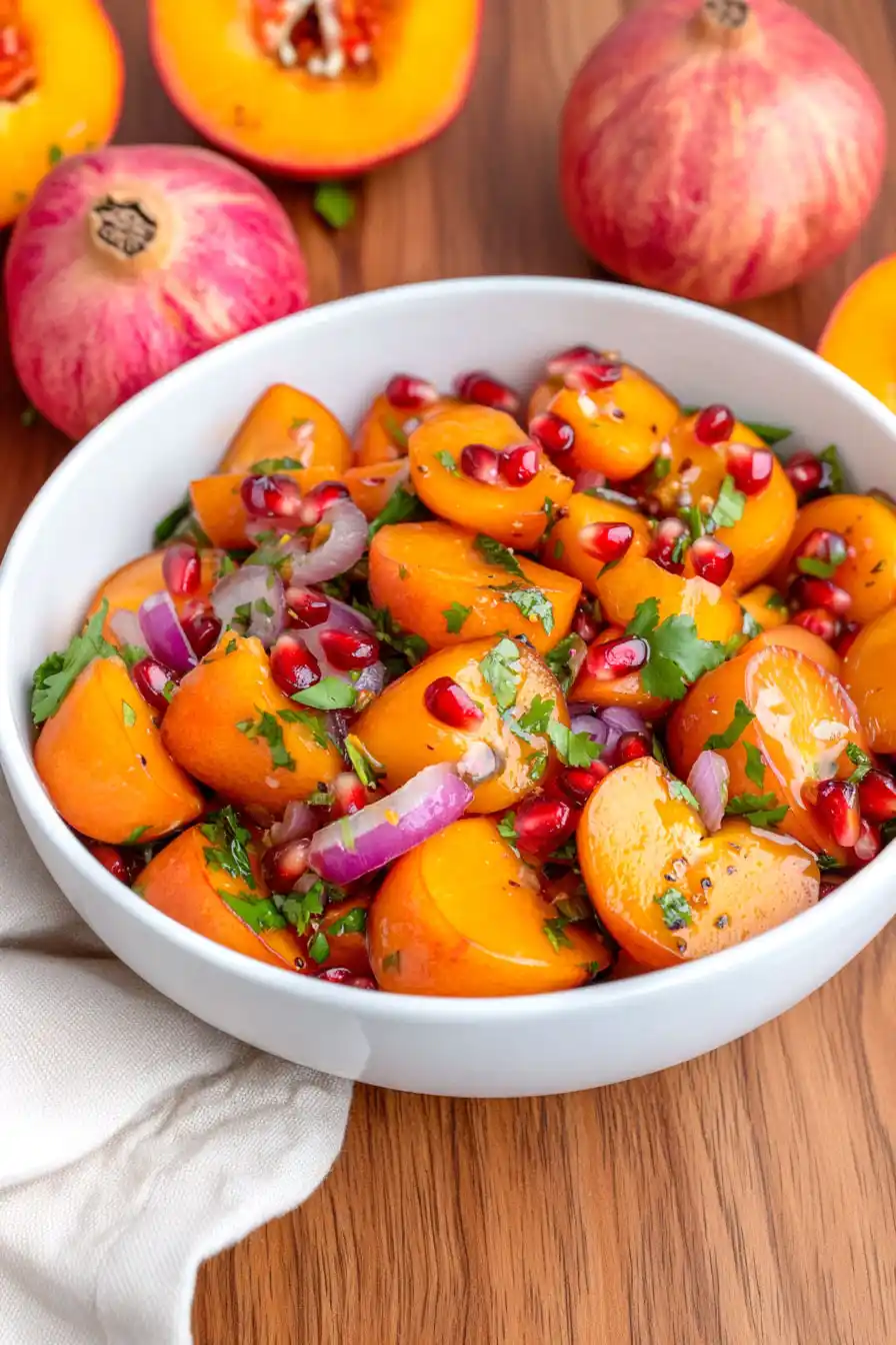 Zesty Persimmon and Pomegranate Salad