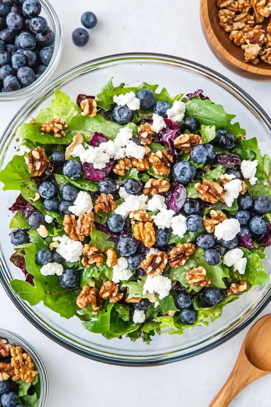 Tasty Easter Spring Salad with Goat Cheese