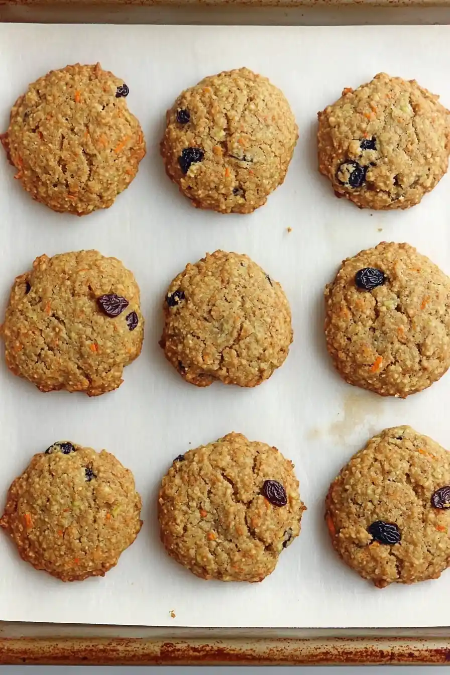 Delicious Easter Carrot Cake Cookies with Raisins