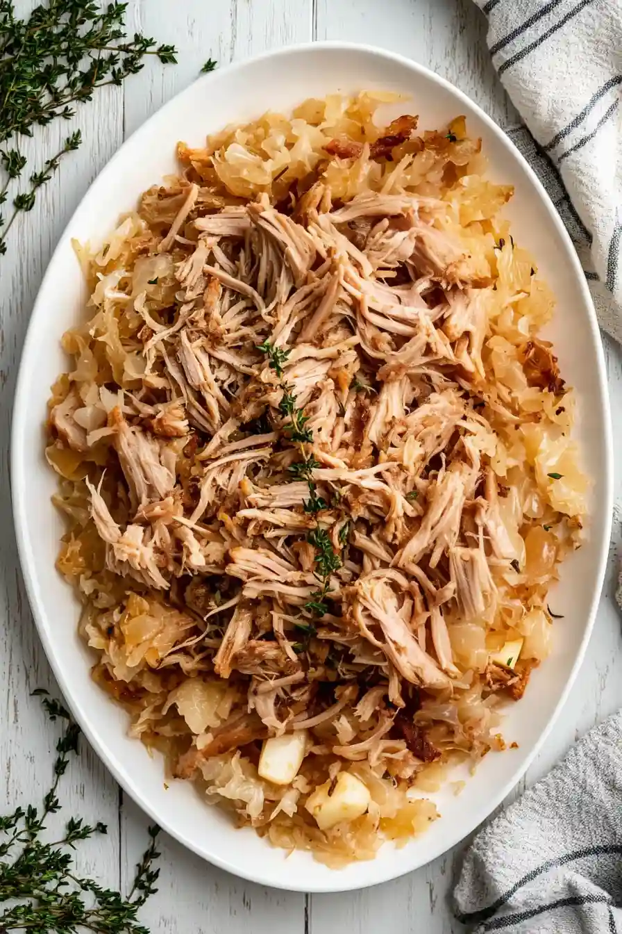 Savory Pork Shoulder with Sauerkraut