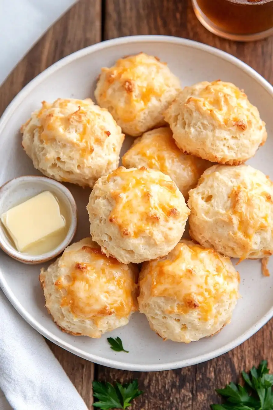 Quick Bisquick Cheddar Garlic Biscuits