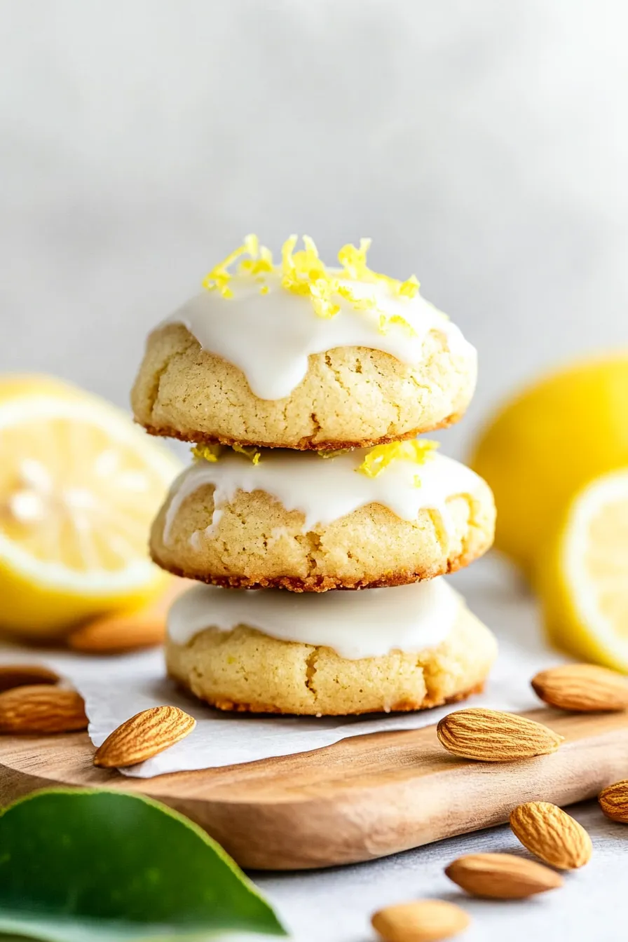 Soft Almond Flour Lemon Cookies