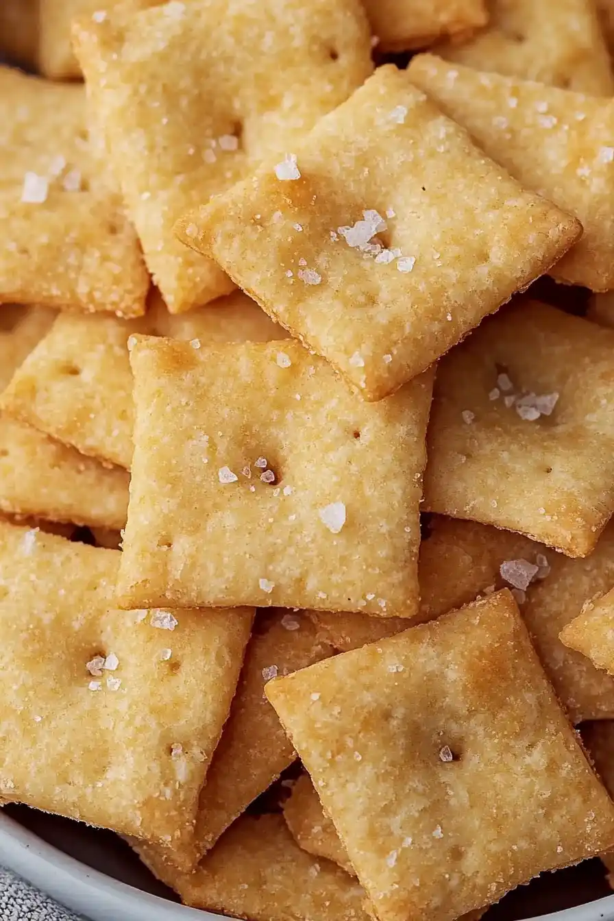 Gourmet Sourdough Discard Cheese Crackers