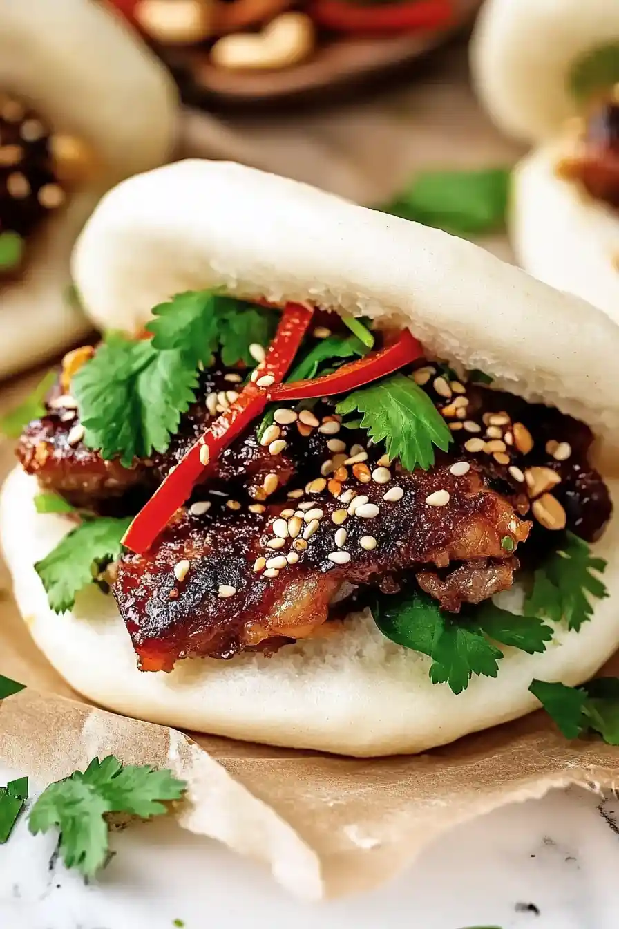 Juicy Pork Belly Bao Buns