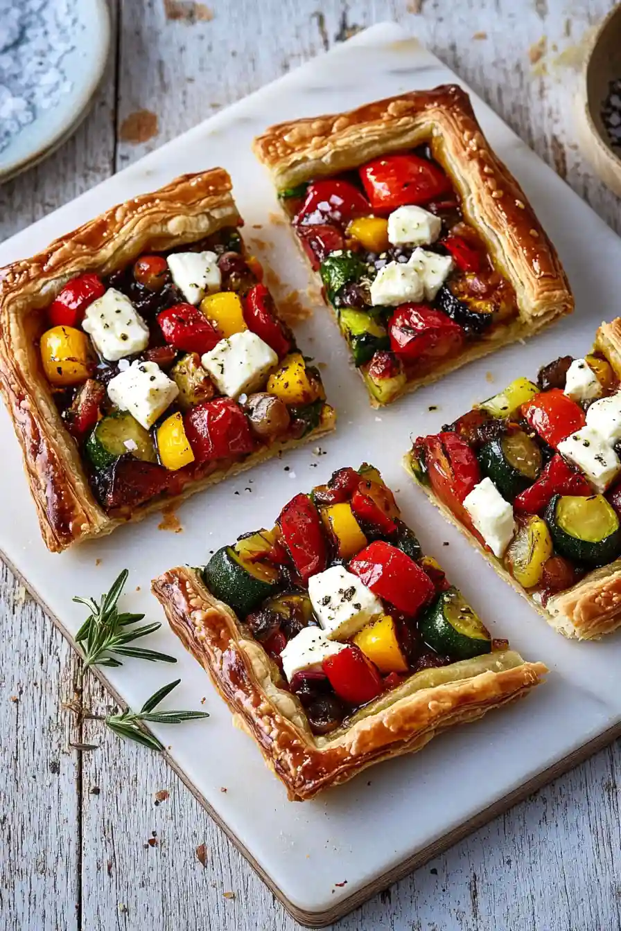 Healthy Puff Pastry Vegetable Tart
