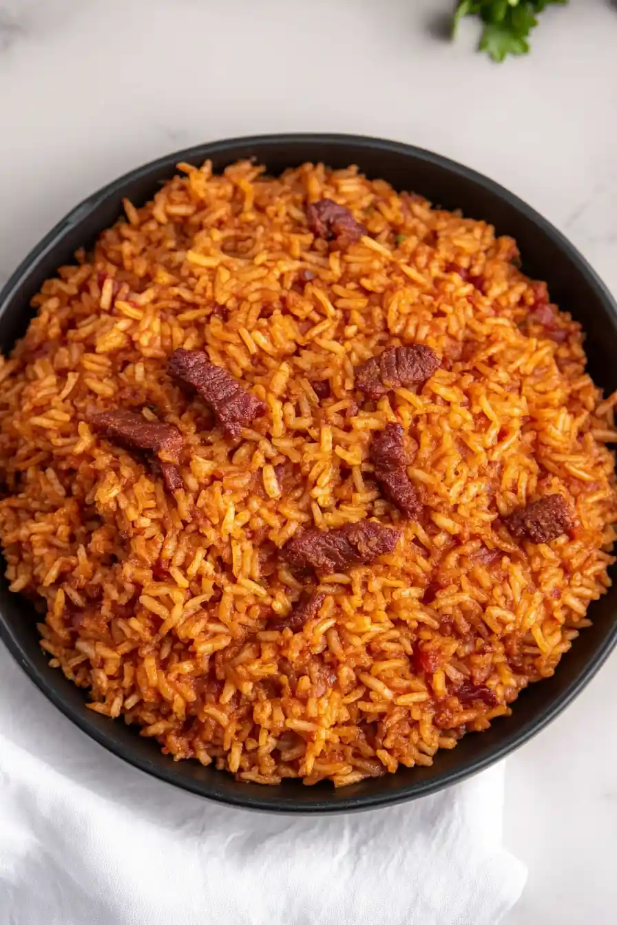 Easy Corned Beef Jollof Rice