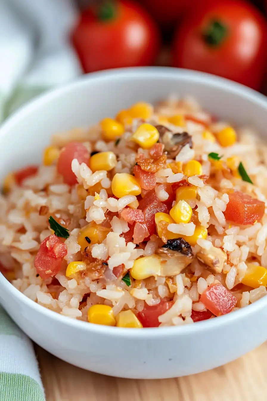 Savory Rice Cooker Tomato Rice