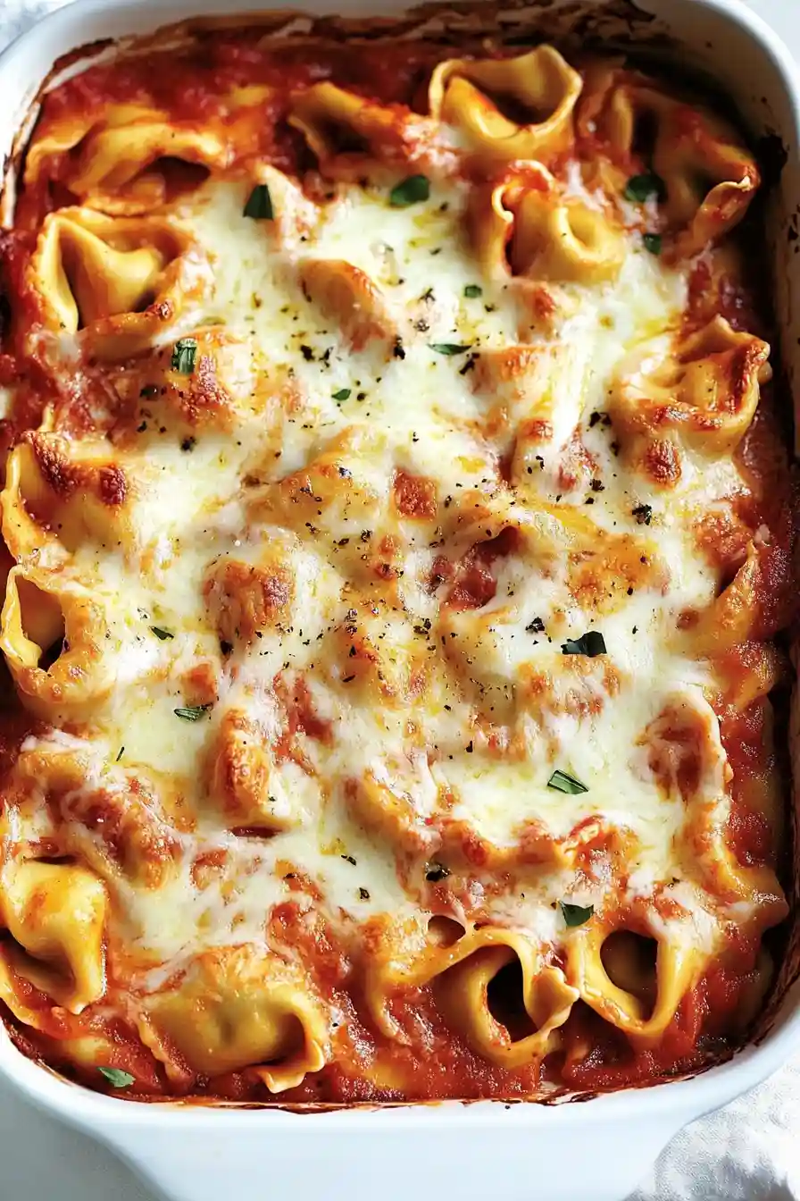Quick Baked Tortellini Casserole