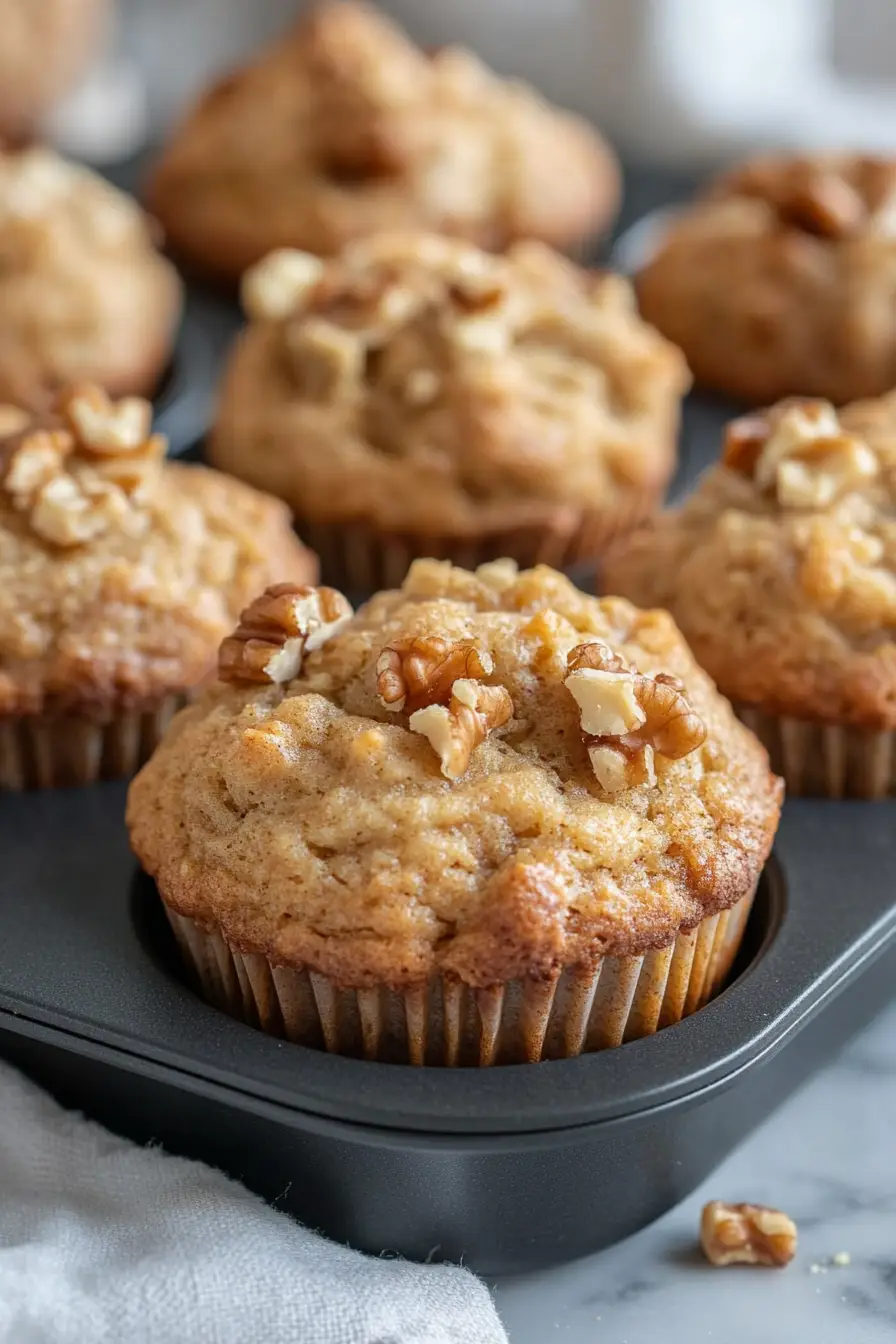 Irresistible Sourdough Discard Banana Muffins