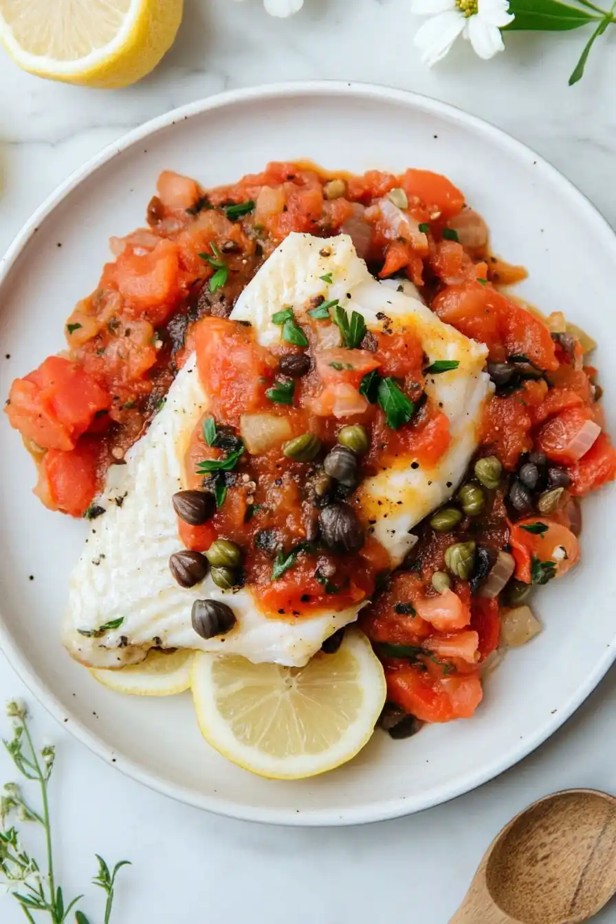 Flavorful Flounder with Tomatoes Recipe