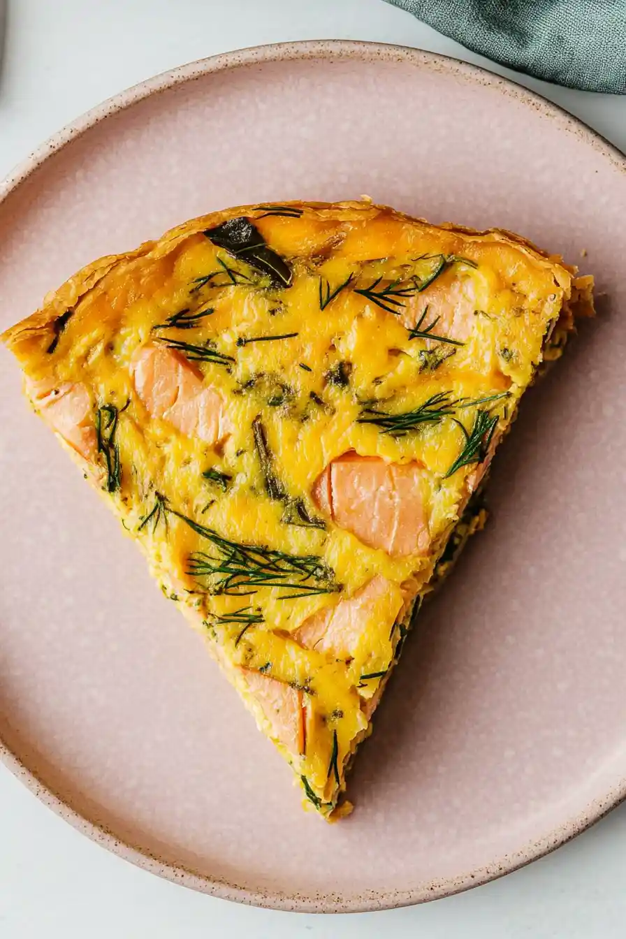 Moist Easter Crustless Smoked Salmon Quiche
