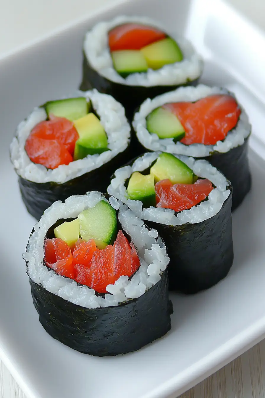 Quick Smoked Salmon Sushi