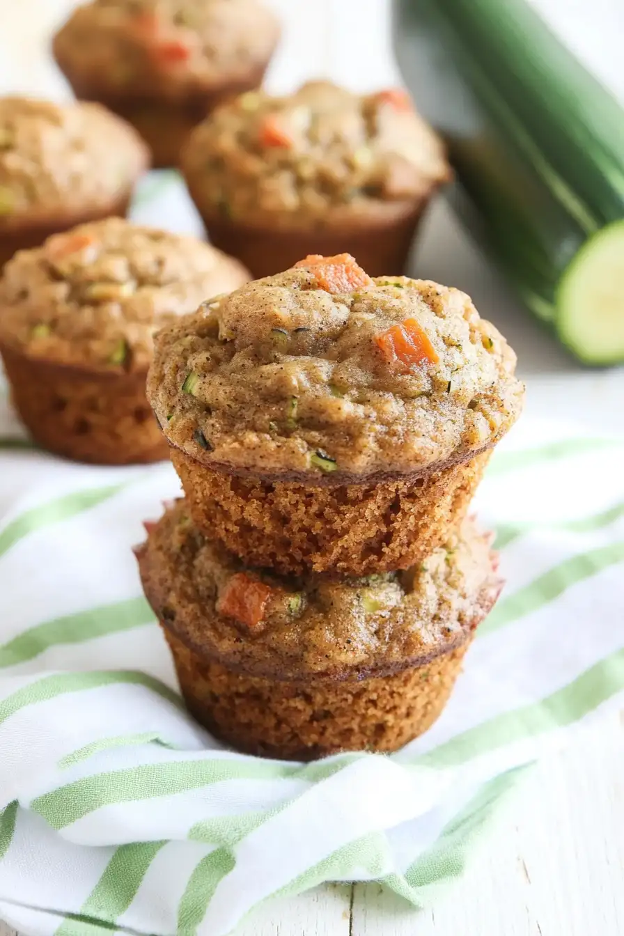 Tasty Carrot Cake Zucchini Muffins