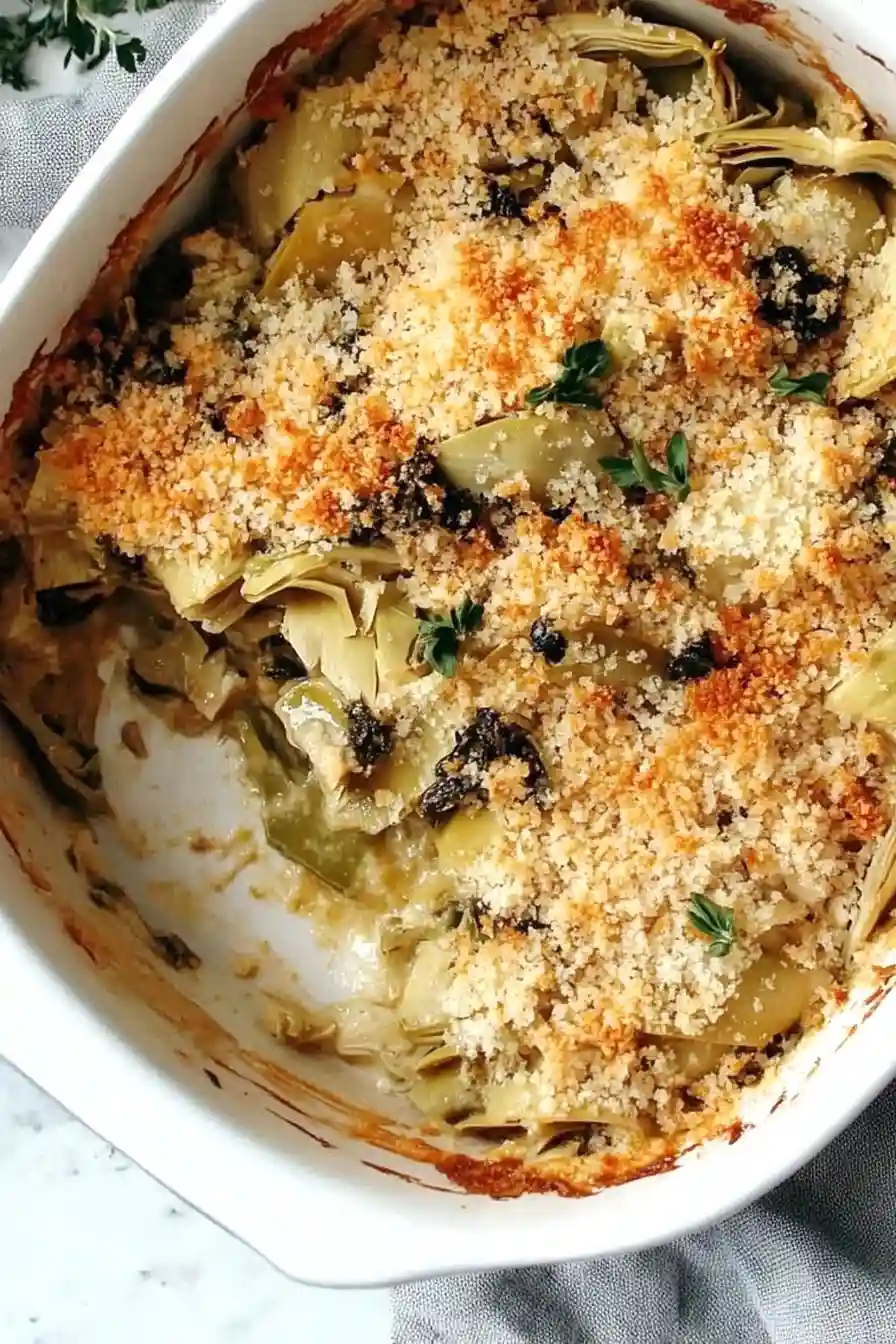 Savory Italian Artichoke Casserole