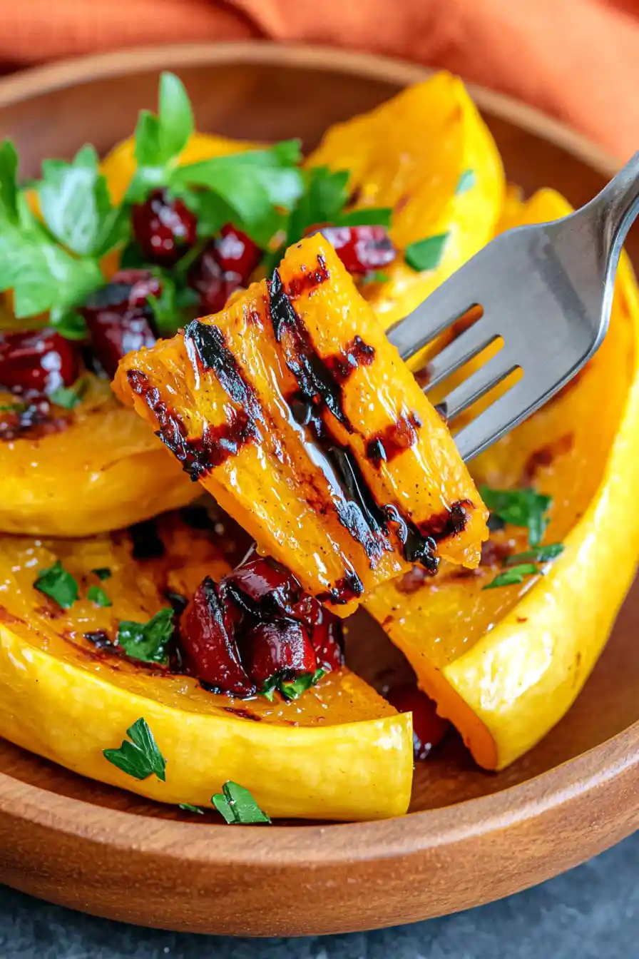 Juicy Grilled Delicata Squash