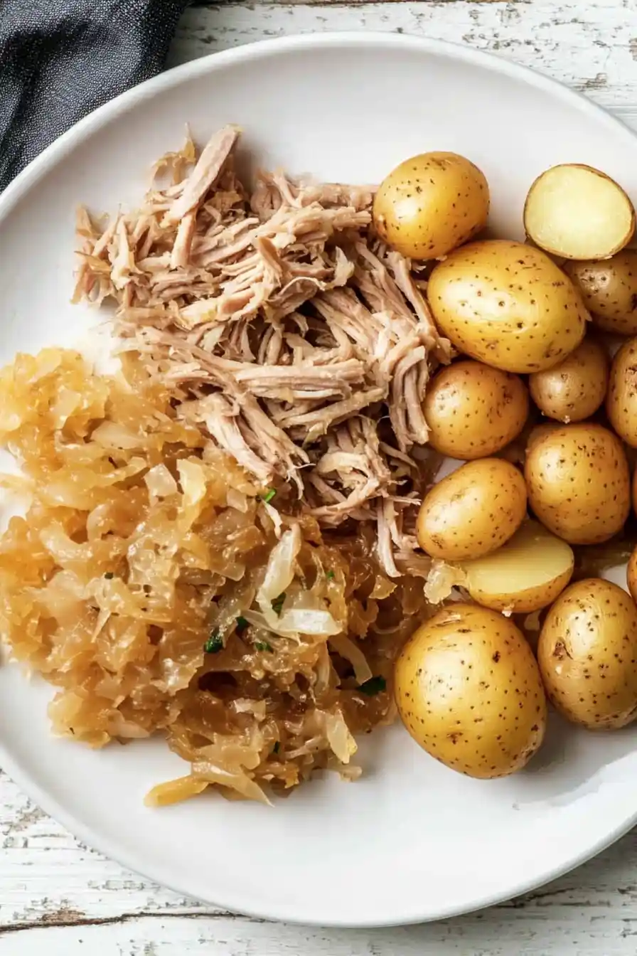 Savory Pork Shoulder with Sauerkraut