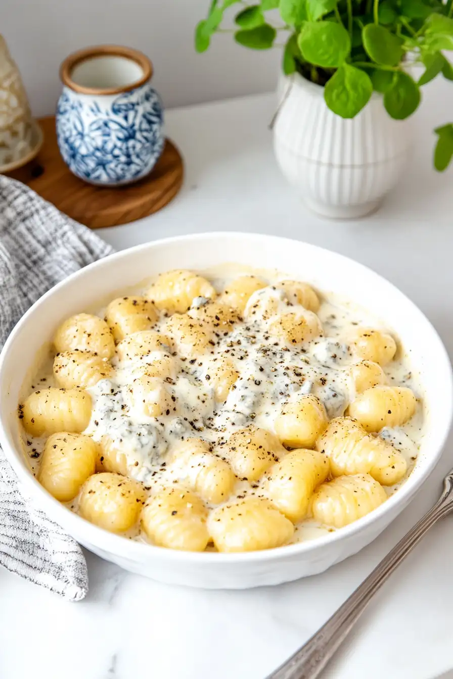 Delicious Gnocchi with Gorgonzola Sauce