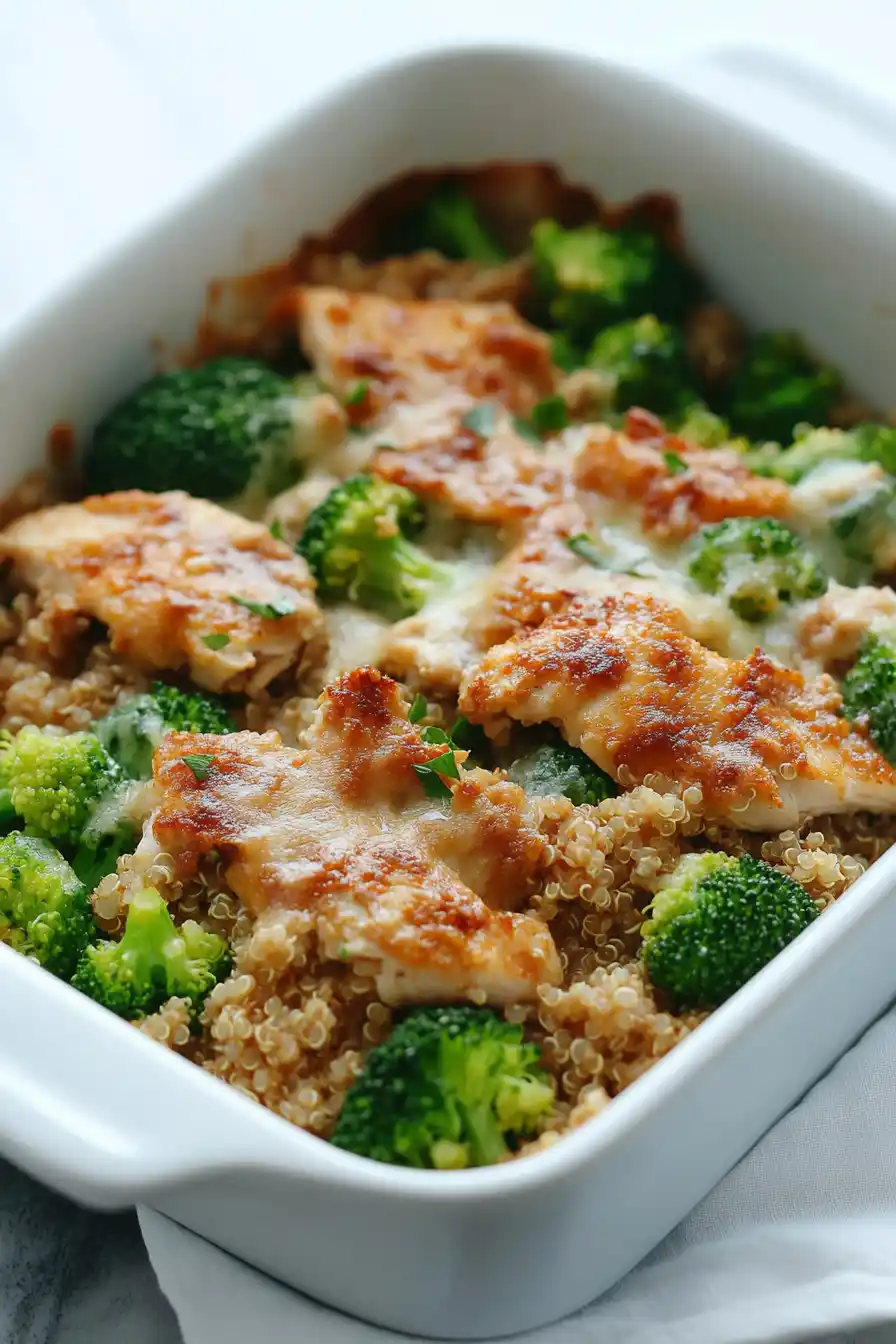 Tasty Chicken Broccoli Quinoa Casserole